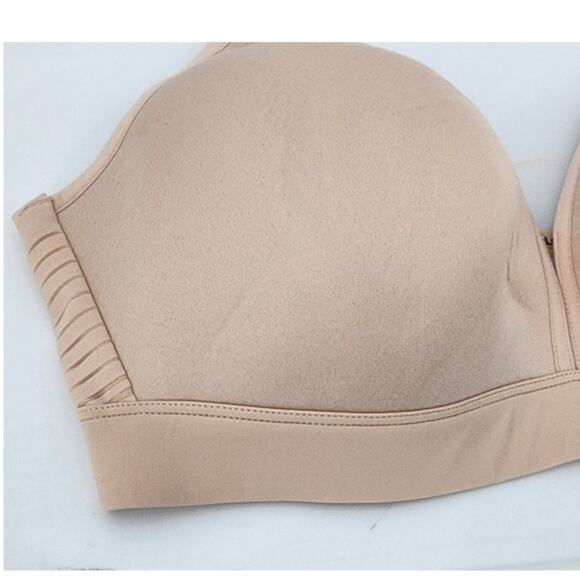 New NWOT ThirdLove 24/7 Nude Seamless Stripe Wireless Bra 36 C - Picture 5 of 9
